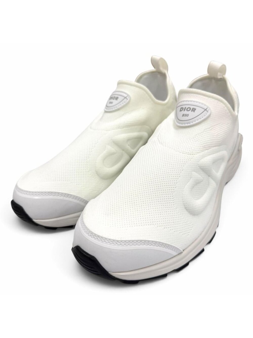 Dior Homme B30 Technical Mesh Leather Count Down Sneakers White